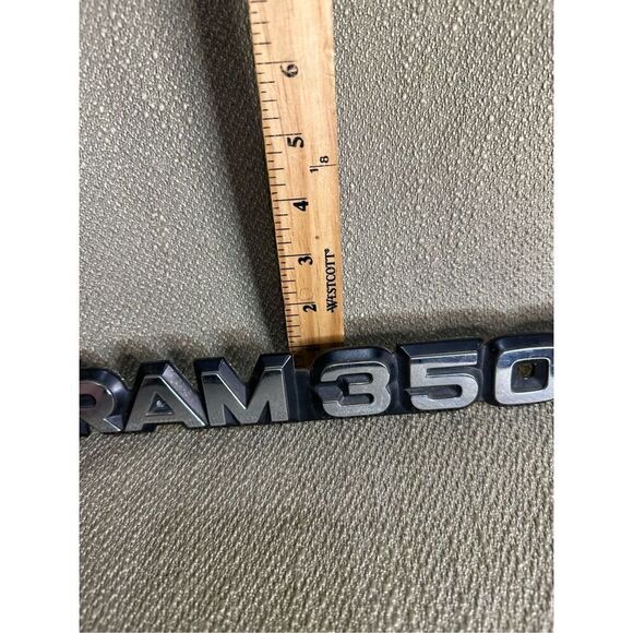 Dodge Ram 3500 RH Emblem 85501-C Chrome Used Condition genuine part ￼ - Picture 9 of 9